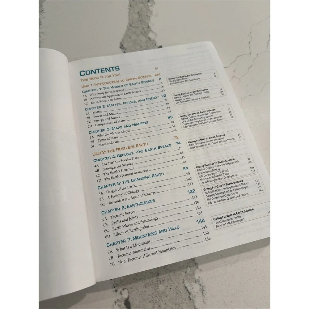 BJU Earth Science 4th Edition 8th Grade Textbook And Teacher Lab Manual